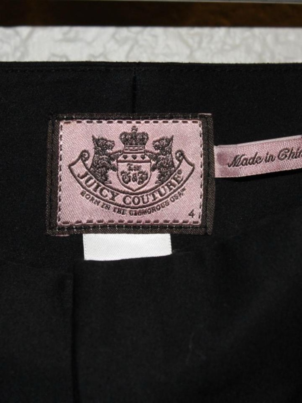 Juicy Couture Black Women's Tux Sateen Pants - Picture 3 of 5